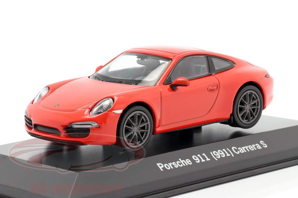 Porsche 911 (991) Carrera S 溶岩 オレンジ 1:43 Welly