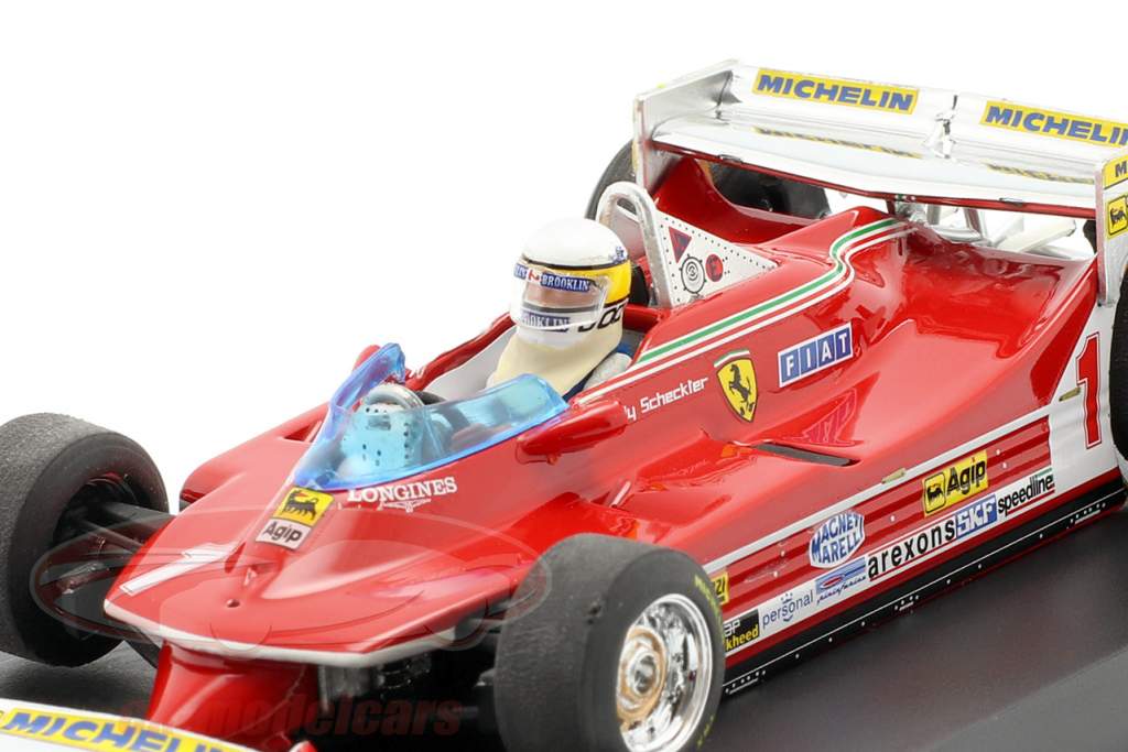 Jody Scheckter Ferrari 312T5 #1 Monaco GP formule 1 1980 avec Fahrerfigur 1:43 Brumm