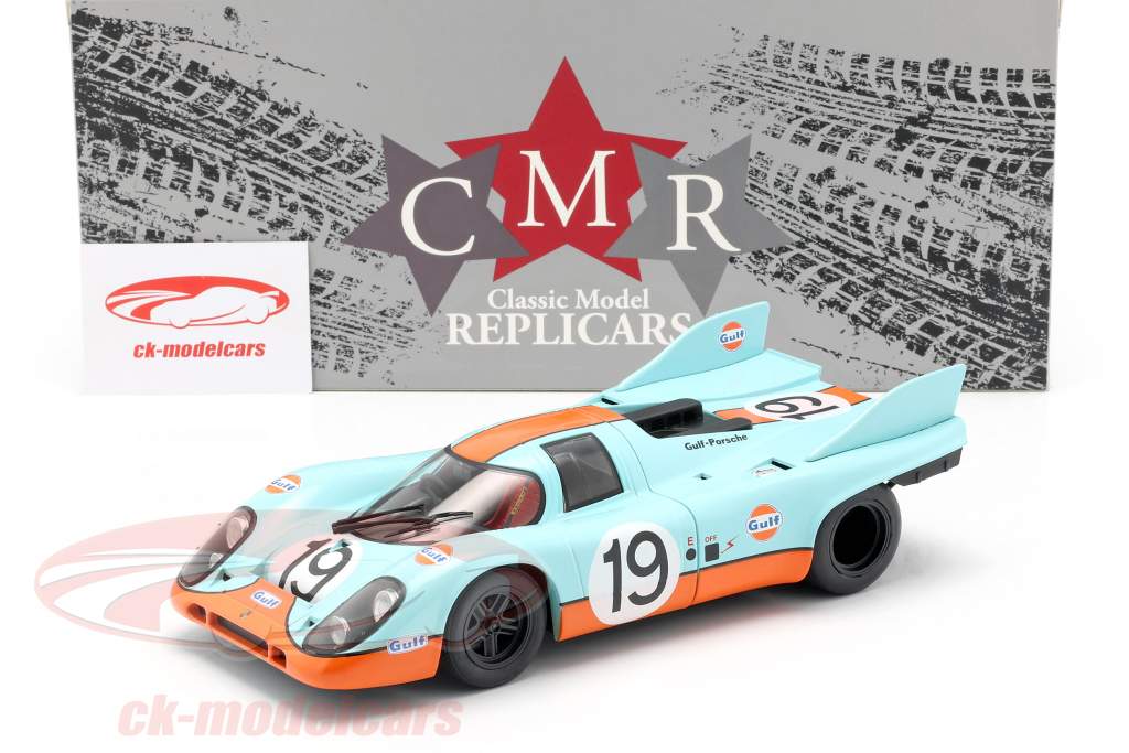 CMR 1:18 Porsche 917K Gulf #19 2nd 24h LeMans 1971 Attwood, Müller