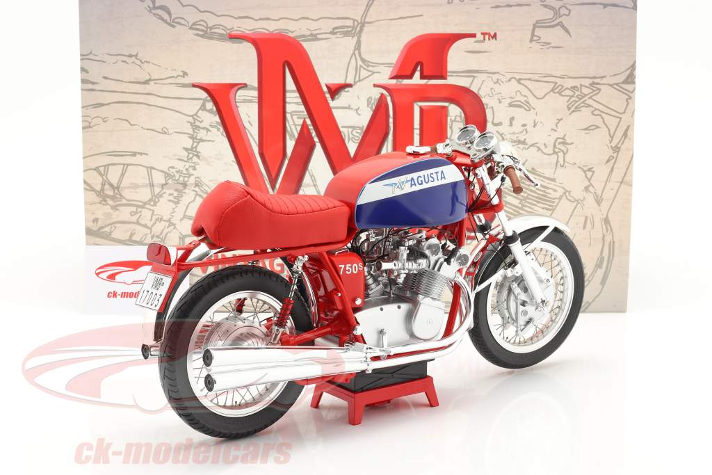 Vintage Motor Brands 1/6 MV Agusta 750S 1972 (レッド/ブルー) www