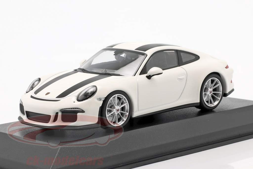 Porsche 911 R year 2016 white / black 1:43 Minichamps
