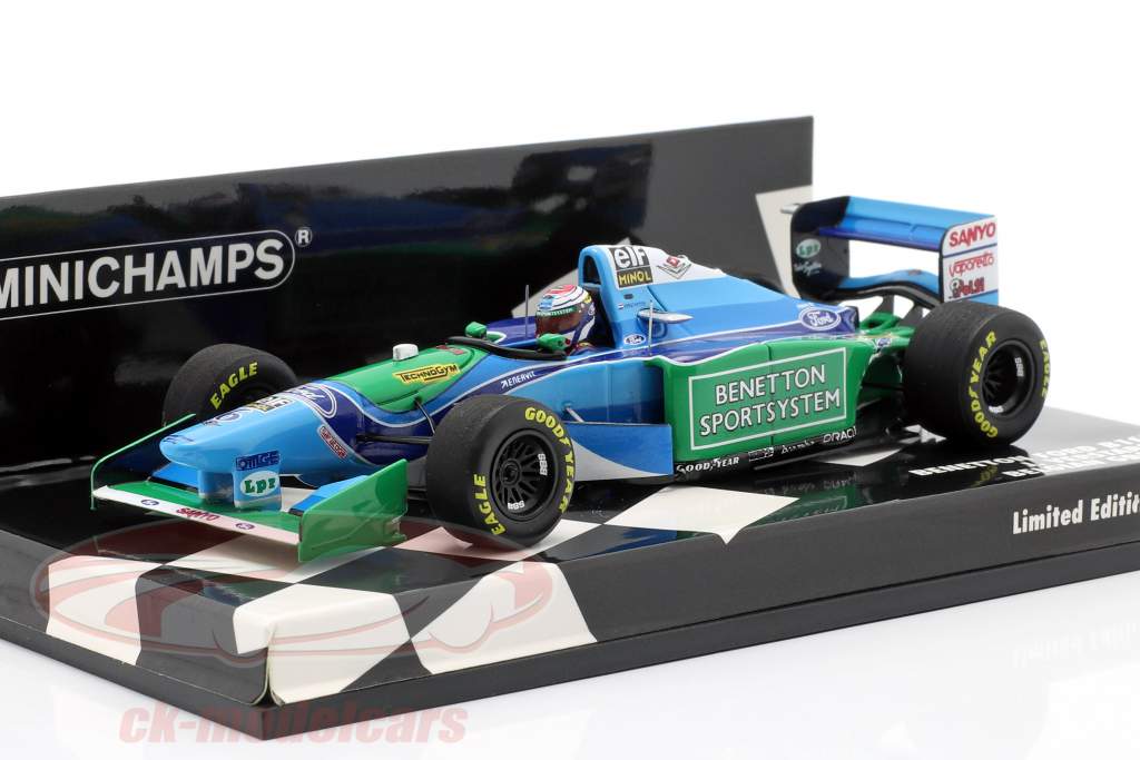 J. Verstappen Benetton B194 #6 Bélgica GP fórmula 1 1994 1:43 Minichamps