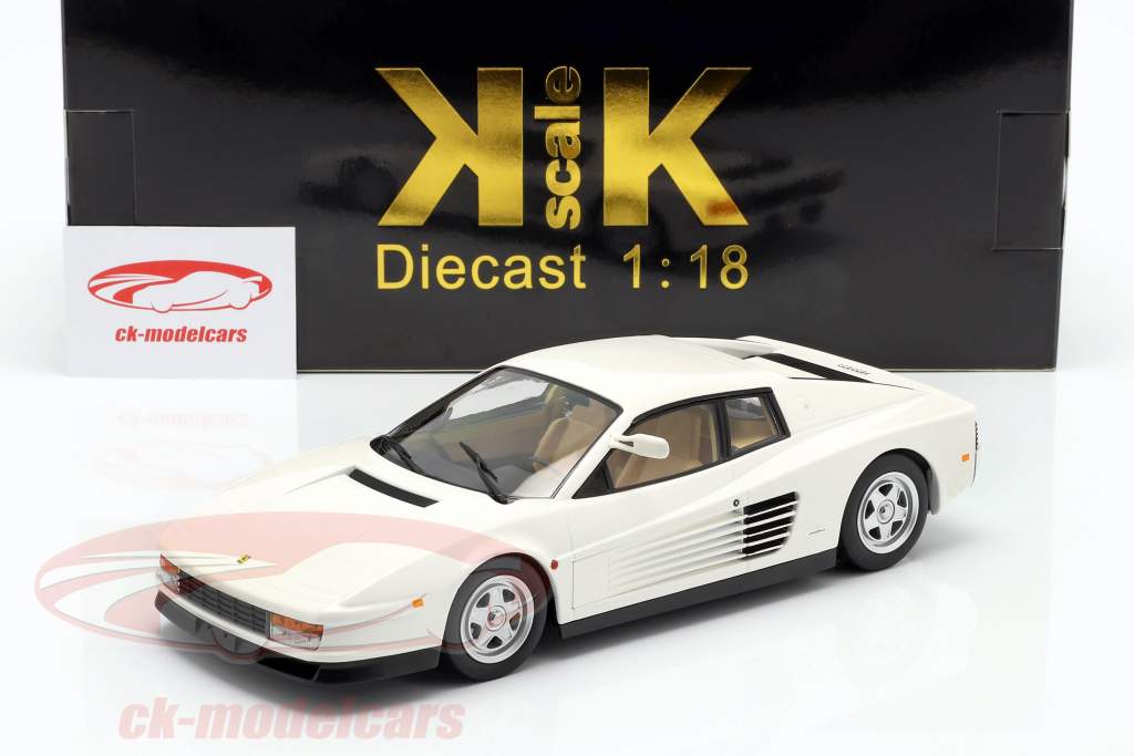 買い銀座◎KK-Scale　1/18　フェラーリ テスタロッサ US Ver. ホワイト 1984 乗用車