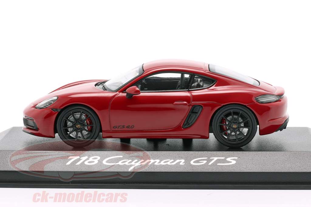 Minichamps 1 43 Porsche 718 Cayman Gts 4 0 Carmine Red Black Wapl Model Car Wapl