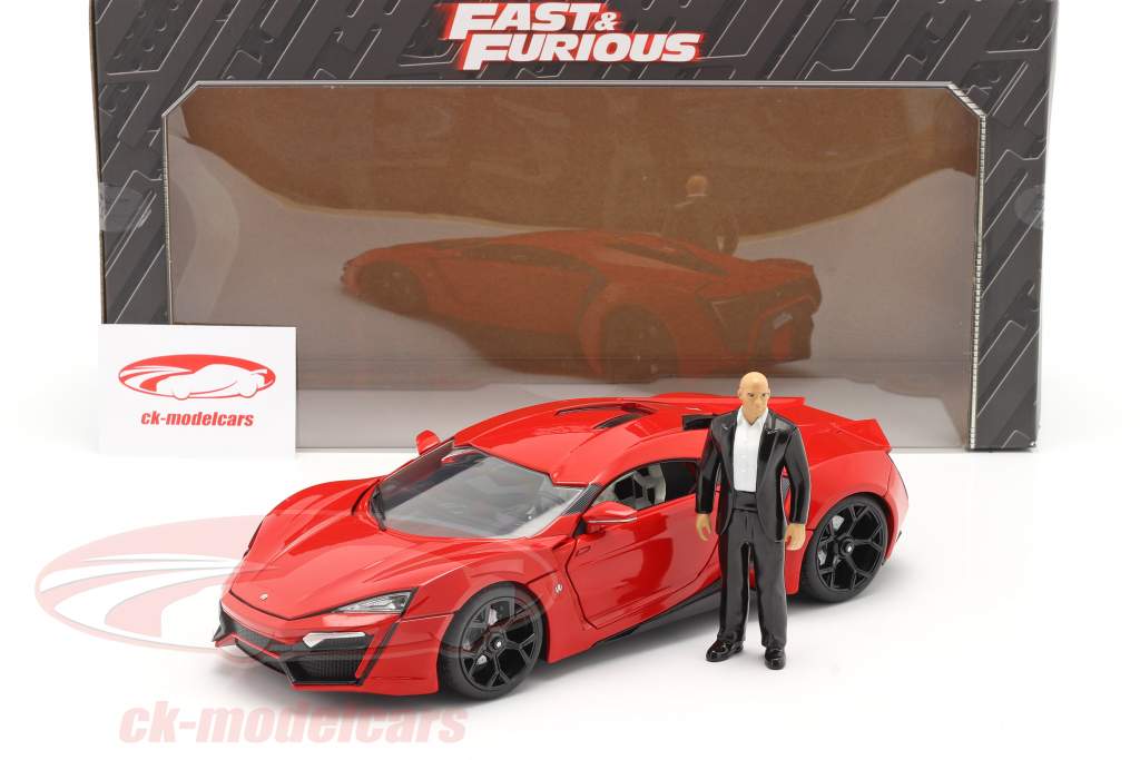 Dom's Lykan Hypersport 2014 Fast & Furious 7 (2015) mit Figur 1:18 Jada Toys