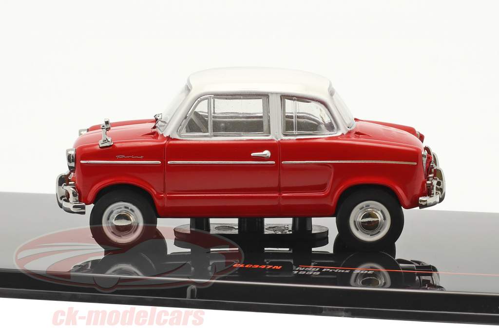 Ixo 1:43 NSU Prinz 30E anno 1959 rosso / bianca CLC347N modello auto  CLC347N 4895102329076
