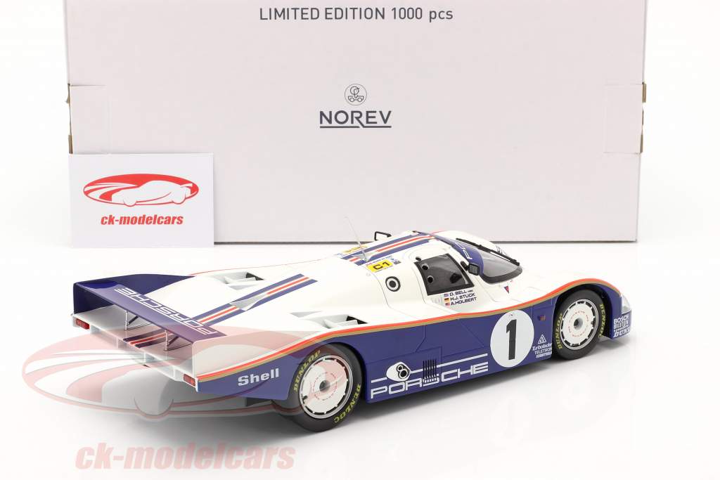 Norev 1:18 Porsche 962C #1 winnaar 24h LeMans 1986 Stuck, Bell