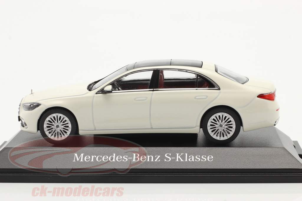 Mercedes-Benz Sクラス (V223) 建設年 2020 designo ダイヤモンドホワイト 明るい 1:43 Herpa