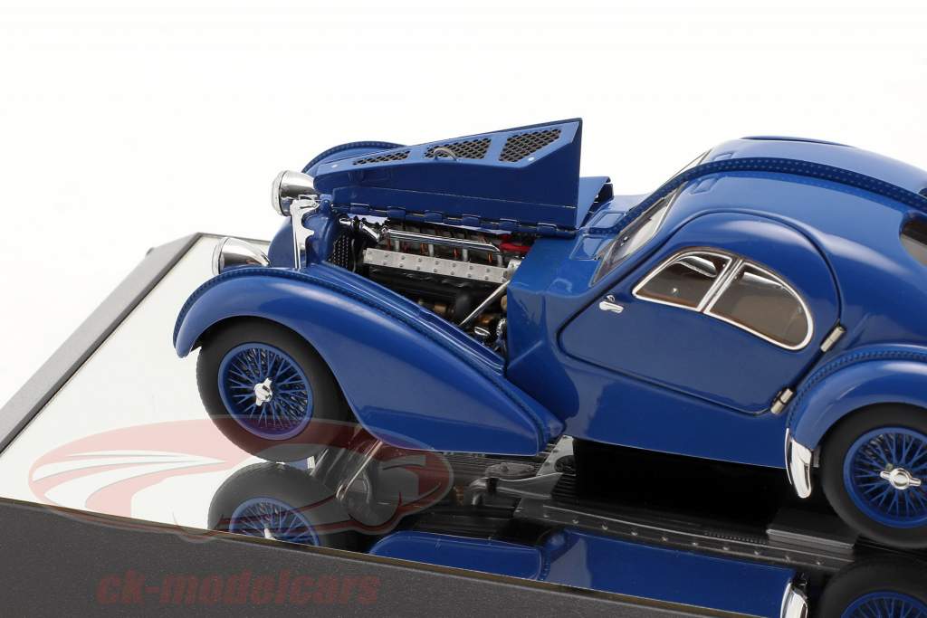 Bugatti Type 57SC Atlantic Bouwjaar 1938 blauw 1:43 AUTOart