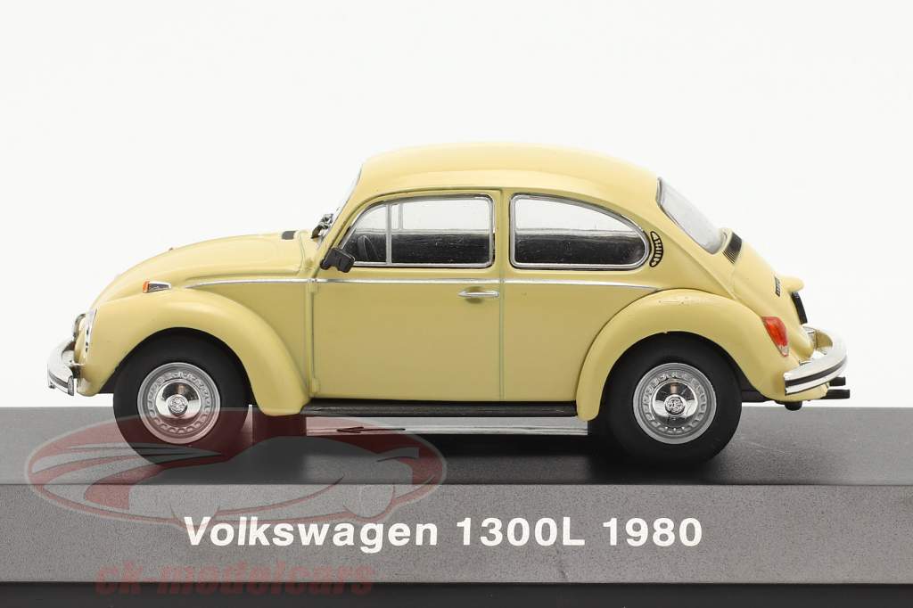 Volkswagen VW Scarabeo 1300L Anno di costruzione 1980 giallo chiaro 1:43 Altaya