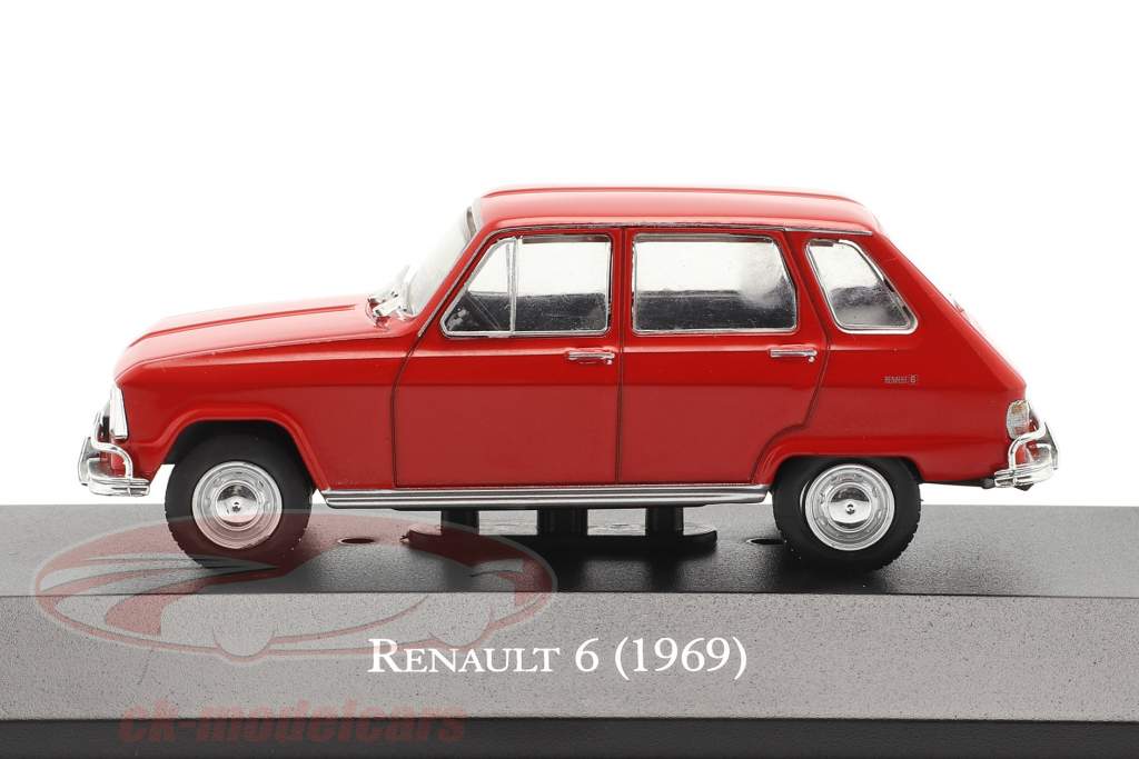 Renault 6 Bouwjaar 1969 rood 1:43 Altaya