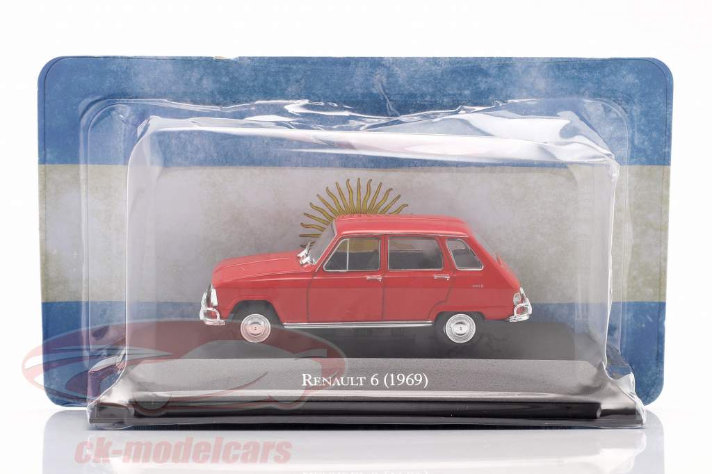 Renault 6 Byggeår 1969 rød 1:43 Altaya
