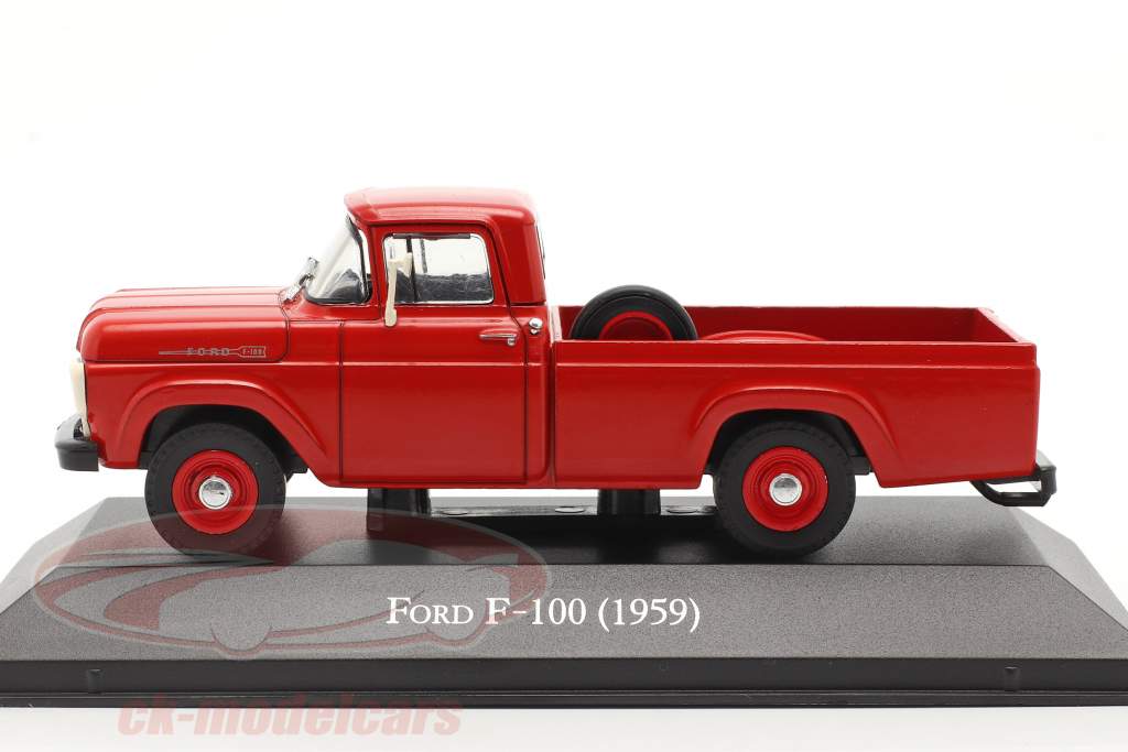 Ford F-100 Pick-Up Ano de construção 1959 vermelho 1:43 Altaya