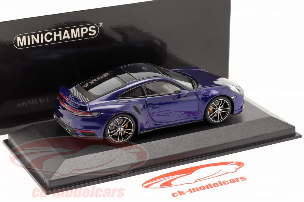 Minichamps 1:43 Porsche 911 (992) Turbo S year 2020 gentian blue 