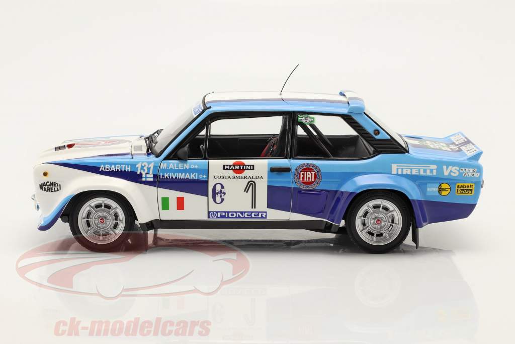 Fiat 131 Abarth #1 Sieger Rallye Costa Smeralda 1981 Alen, Kivimäki 1:18 Kyosho