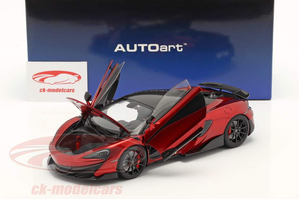 McLaren 600LT Année de construction 2019 rouge métallique 1:18 AUTOart
