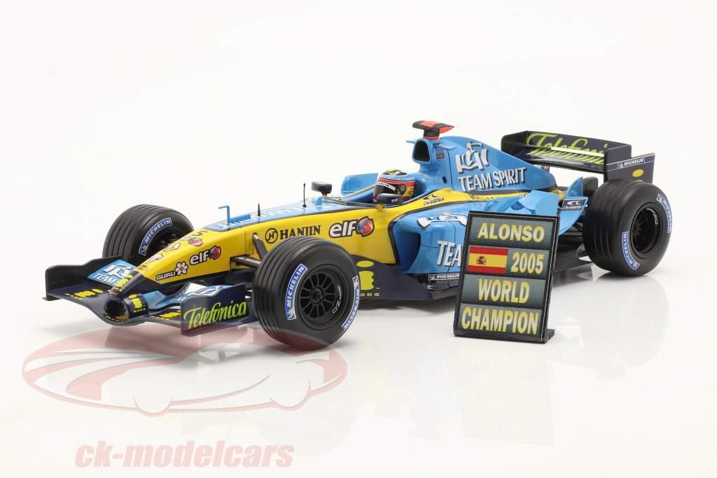 Fernando Alonso formula 1 World Champion 2005 Pit board 1:18 Cartrix