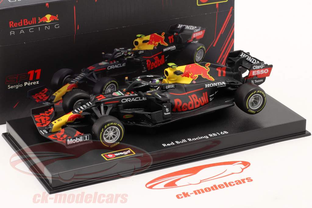 Maqueta de coche fundido a presión Bburago Red Bull RB16B F1 #11 Sergio  Perez 2021 1/43 38055