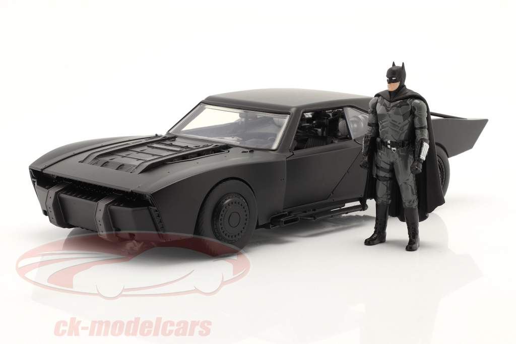 Jadatoys 1:18 Batmobile with Batman figure Movie The Batman 2022 black  253216002 model car 253216002 32504 4006333080265 801310325049