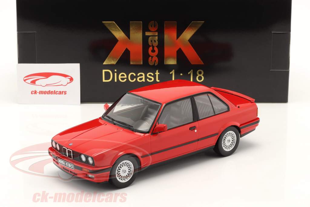BMW 325i (E30) M package 1 year 1987 Red 1:18 KK-Scale