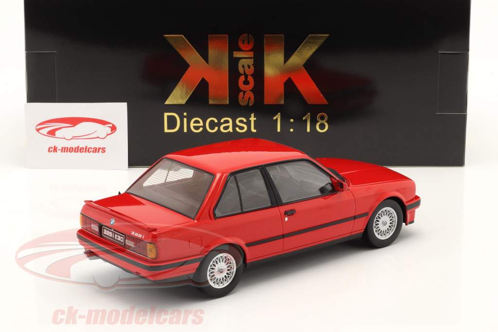 KK-Scale 1:18 BMW 325i (E30) M package 1 year 1987 Red KKDC180742 