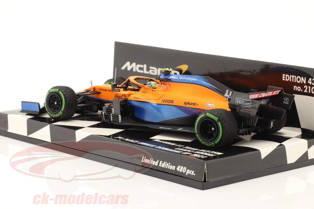 L. Norris McLaren MCL35M #4 3e Emilia-Romagna GP formule 1 2021 1:43 Minichamps