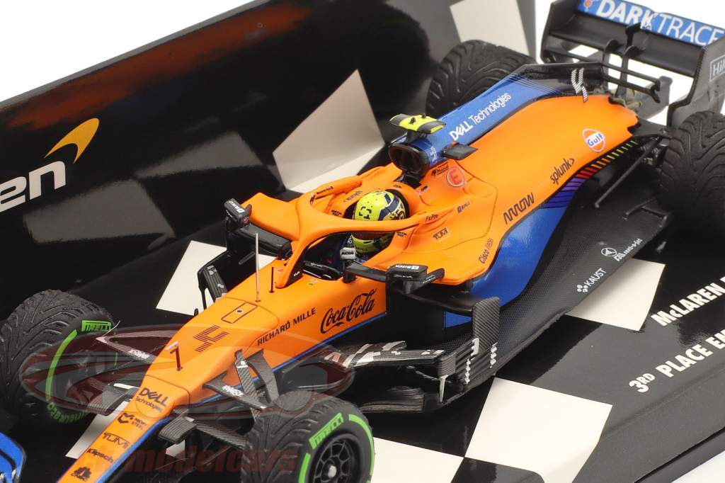 L. Norris McLaren MCL35M #4 3ro Emilia-Romagna GP fórmula 1 2021 1:43 Minichamps