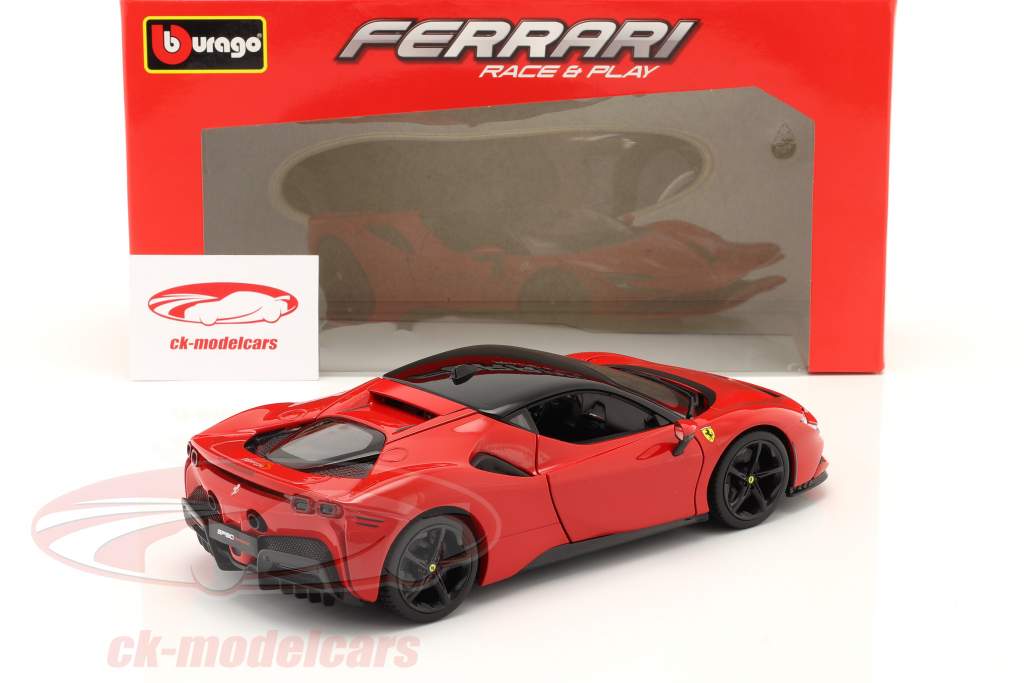 Bburago 1:18 Ferrari SF90 Stradale Hybrid Année de construction 2019 rouge  18-16015 modèle voiture 18-16015 4893993160150 8719247769077
