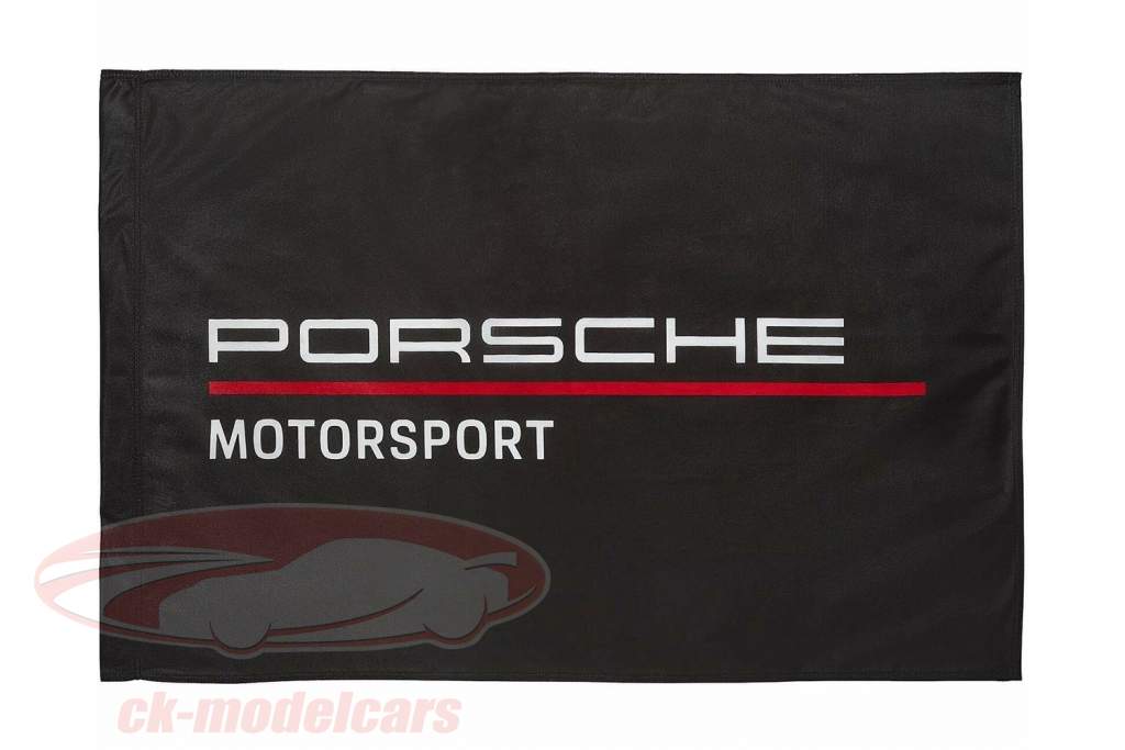 Porsche Motorsport drapeau le noir 90 x 60 cm