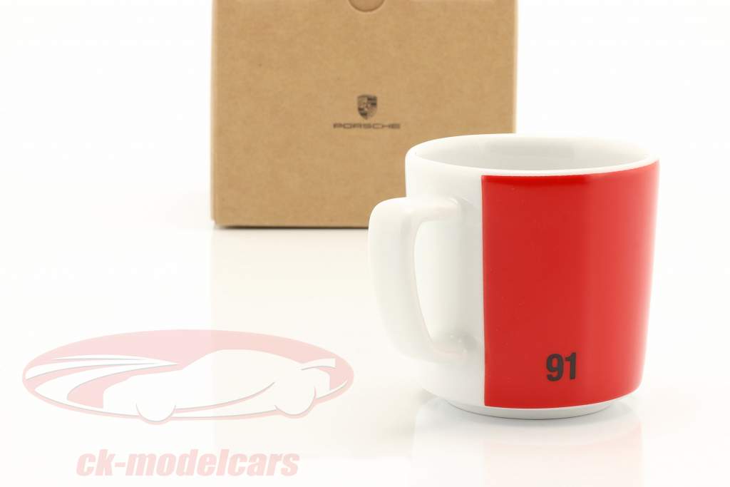 Porsche Xícara de colecionador de café expresso Nr. 1 RSR 1970 vermelho / Branco