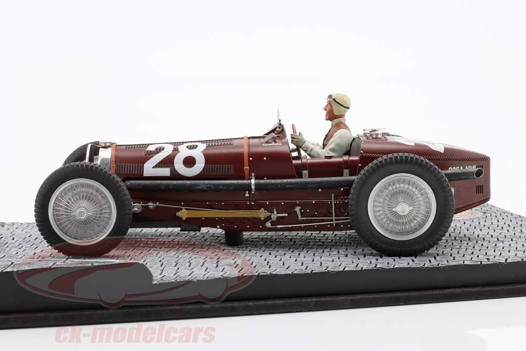 Tazio Nuvolari Bugatti T59 #28 5e Monaco GP 1934 1:18 LeMansMiniatures