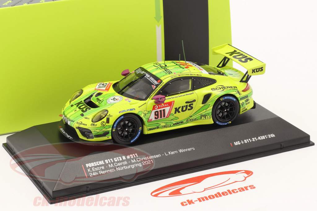 Porsche 911 GT3 R #911 优胜者 24h Nürburgring 2021 Manthey Grello 1:43 Ixo