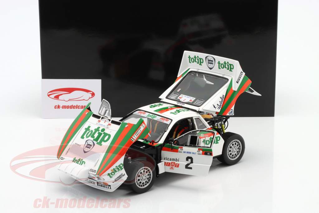 Lancia Rally 037 #2 победитель Rallye San Marino 1984 Vudafieri, Pirollo 1:18 Kyosho