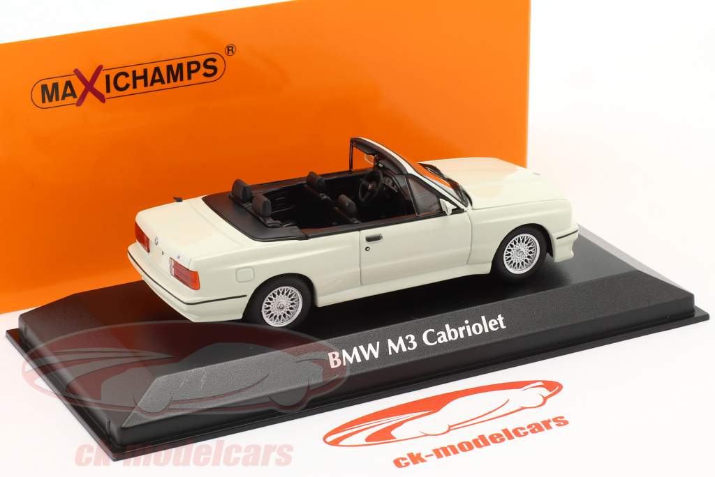 Minichamps 1:43 BMW M3 (E30) Cabriolet Baujahr 1988 weiß 940020331  Modellauto 940020331 4012138751545