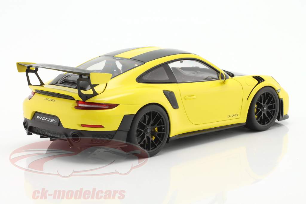 Porsche 911 (991 II) GT2 RS Weissach pacotes 2017 corrida amarelo 1:18 AUTOart
