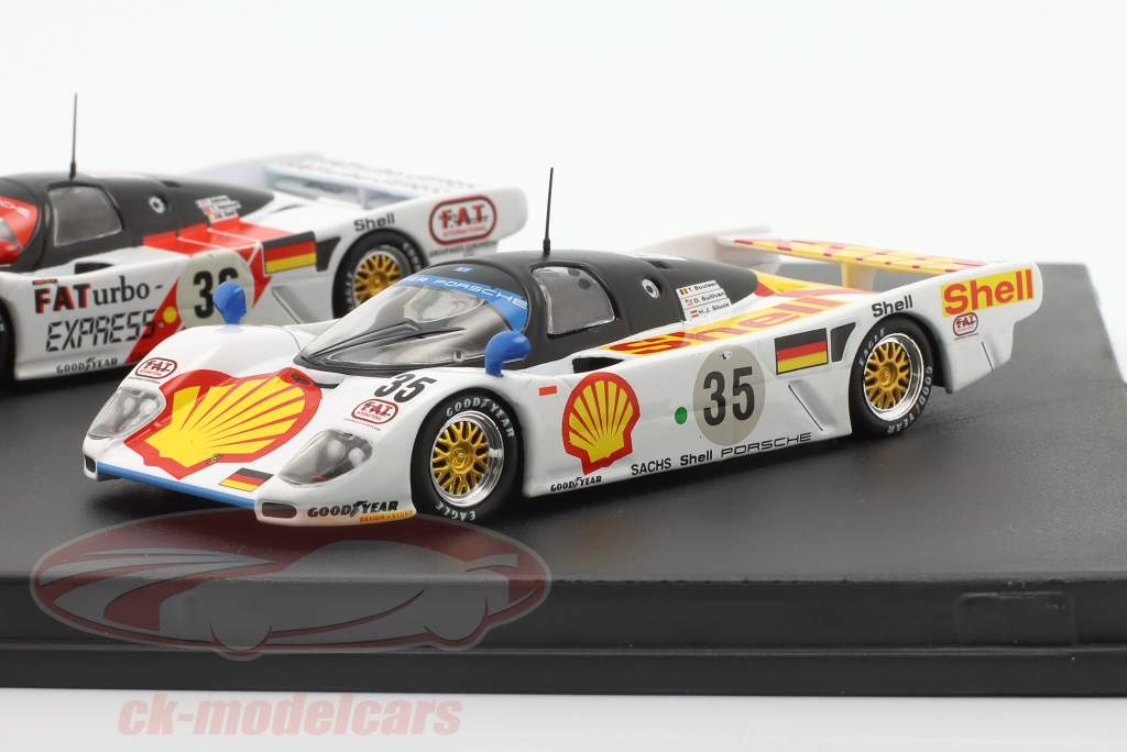 2-Car Set: Dauer Porsche 962 #35 & #36 winnaar 24h LeMans 1994 1:43 Werk83