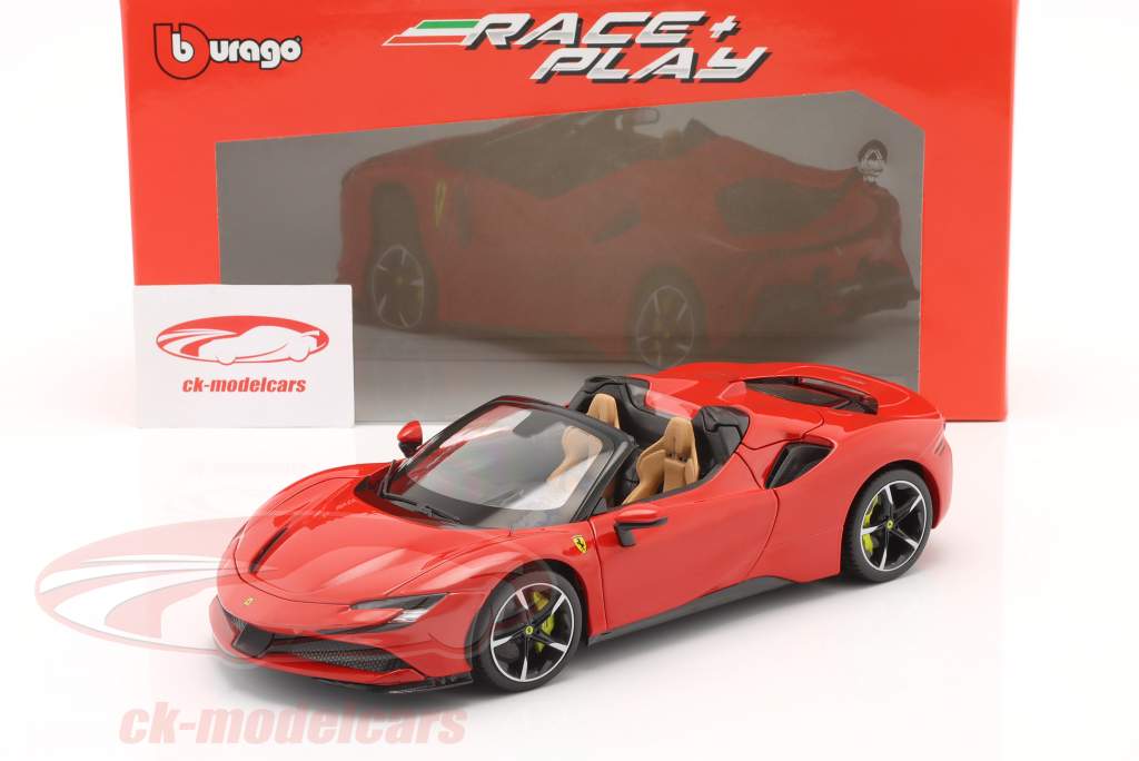Bburago 1:18 Ferrari SF90 Spider year 2021 red 18016CAR / 16016CAR model car 18016CAR / 16016CAR