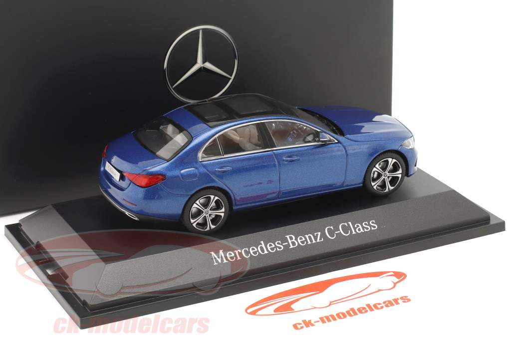 Mercedes-Benz Cクラス (W206) 建設年 2021 スペクトルブルー 1:43 Herpa
