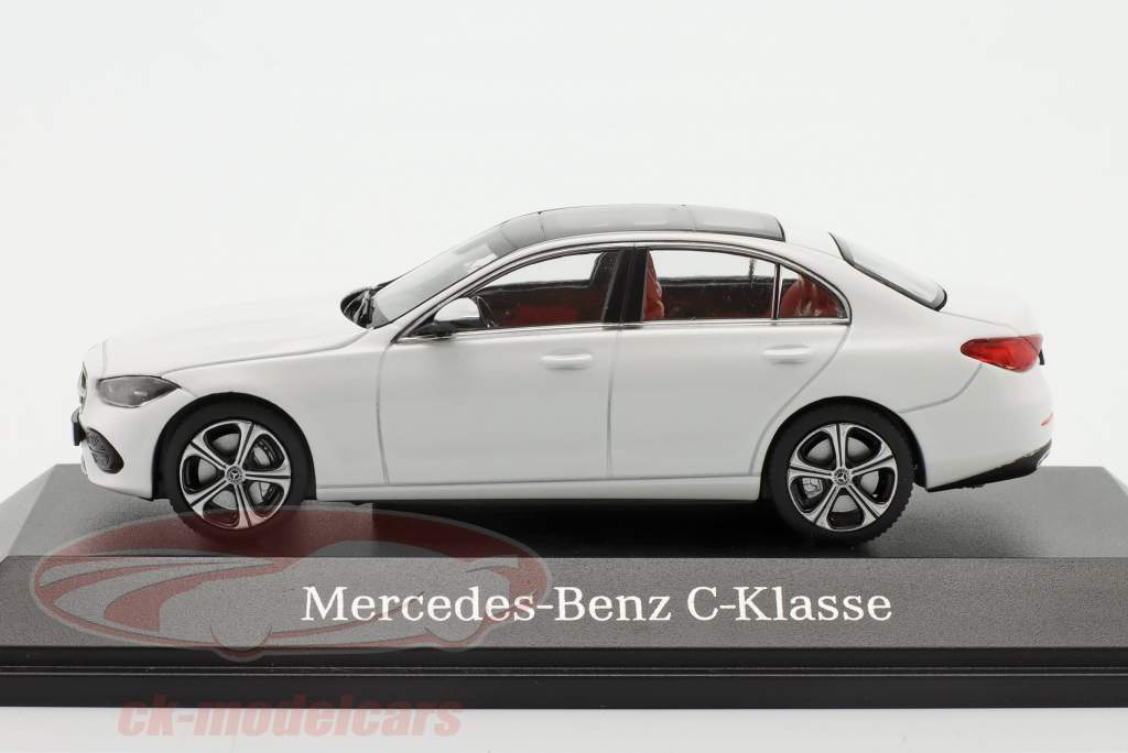 Mercedes-Benz Cクラス (W206) 建設年 2021 オパライトホワイト 明るい 1:43 Herpa