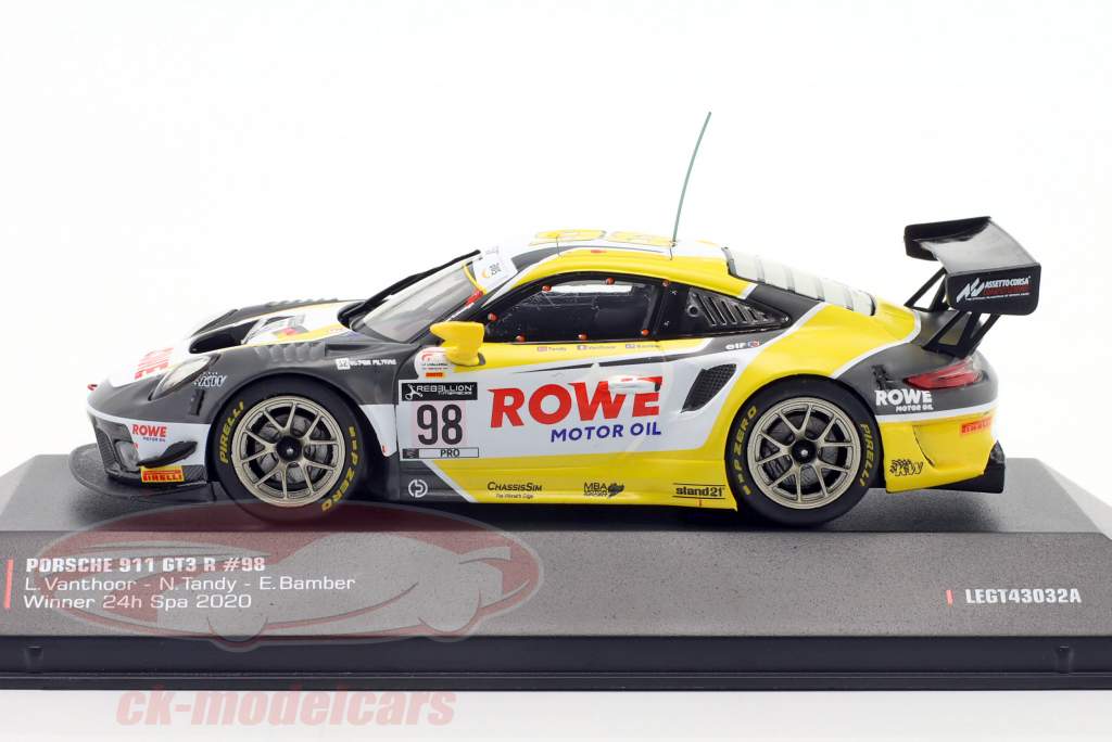 Ixo 1:43 Porsche 911 GT3 R #98 Winner 24h Spa 2020 Bamber, Tandy 