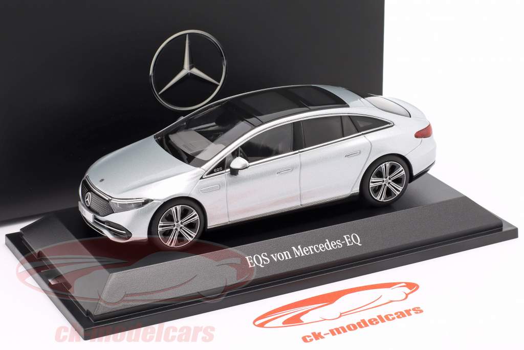 Mercedes-Benz EQS (V297) year 2021 high-tech silver 1:43 Herpa