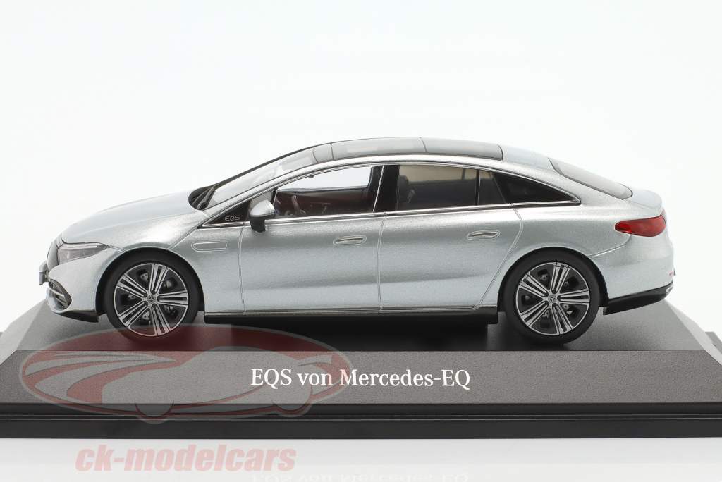 Mercedes-Benz EQS (V297) year 2021 high-tech silver 1:43 Herpa