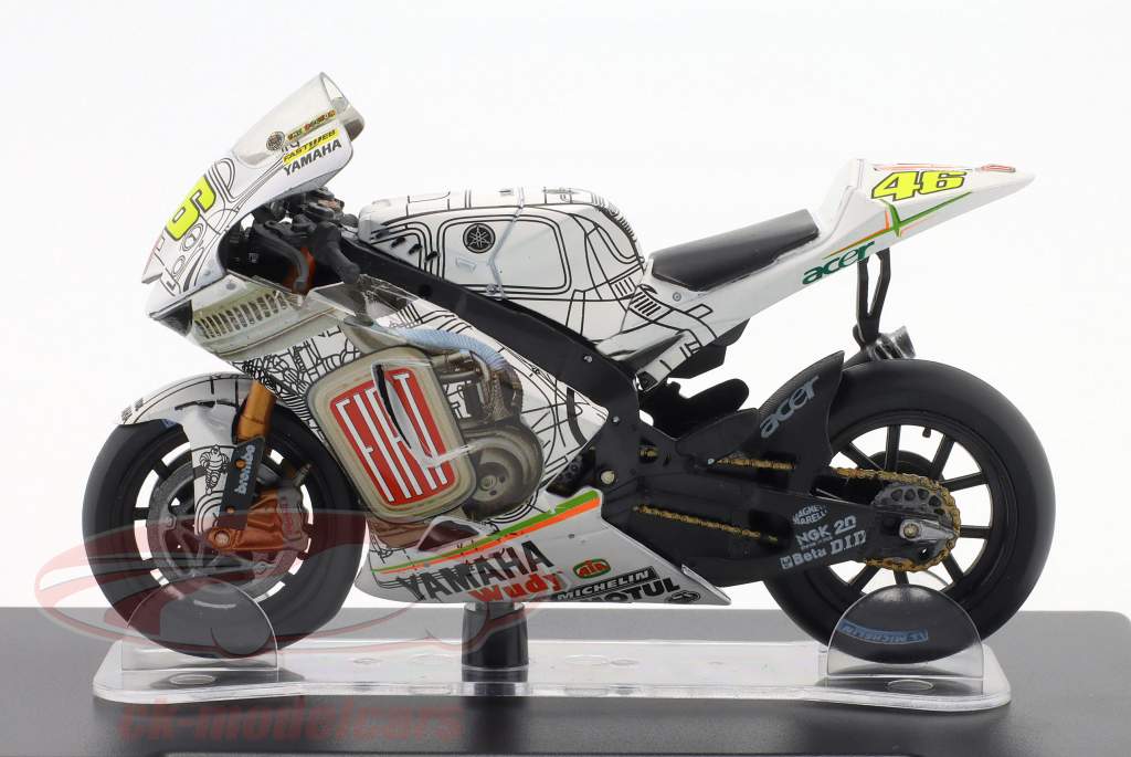 Valentino Rossi Yamaha YZR-M1 #46 見せる 自転車 MotoGP バレンシア 2007 1:18 Altaya