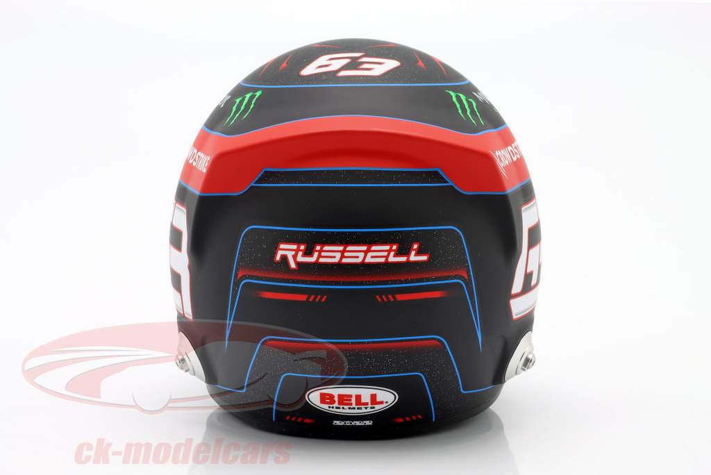 George Russell #63 Mercedes-AMG Petronas formula 1 2022 helmet 1:2 Bell