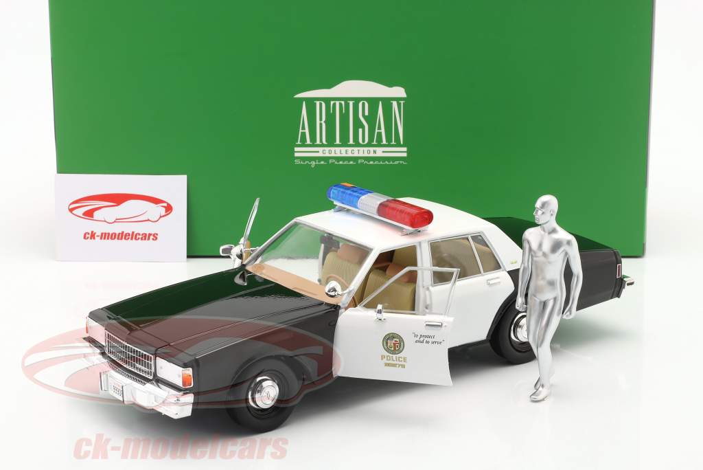 Chevrolet Caprice Police & T-1000 personagem androide Terminator 2 1:18 Greenlight