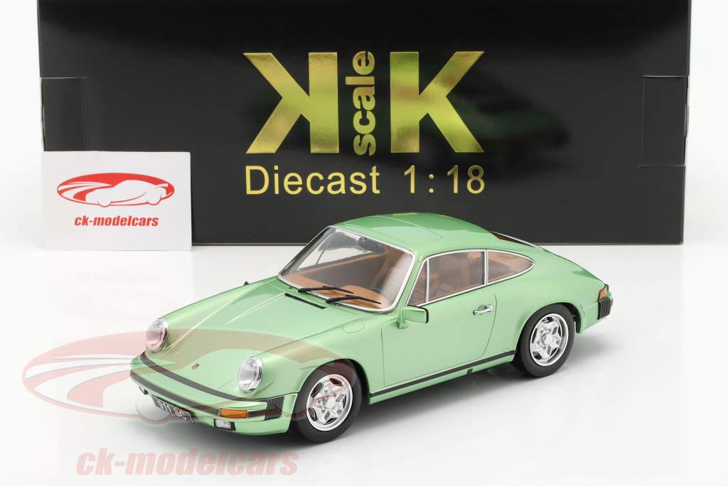 Porsche 911 SC Coupe 建設年 1978 ライトグリーン メタリック 1:18 KK-Scale