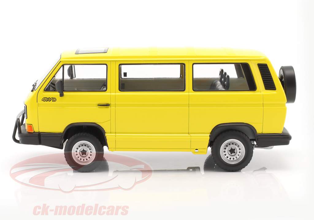 KK-Scale 1:18 Volkswagen VW Bus T3 Syncro year 1987 yellow 