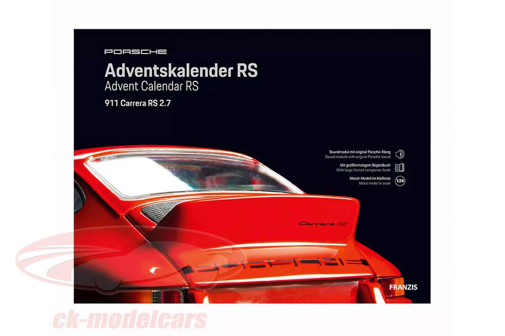 Porsche RS Advent kalender: Porsche 911 Carrera RS 2.7 1:24 Franzis