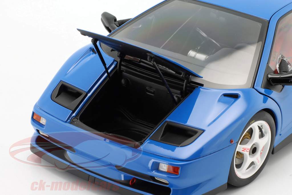 Lamborghini Diablo SV R bouwjaar 1996 LeMans blauw 1:18 AUTOart