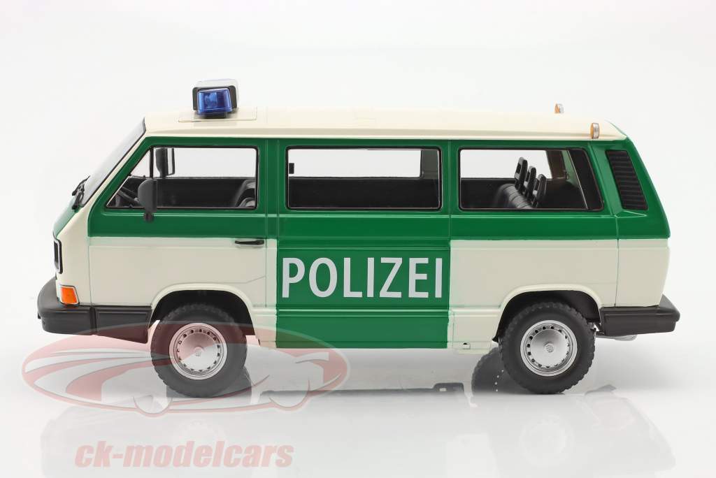 Volkswagen VW T3 Syncro polícia ano de construção 1987 1:18 KK-Scale